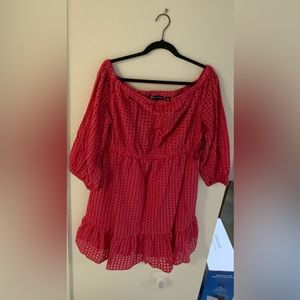 Eloquii Red/Pink Dress - Size 14